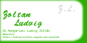 zoltan ludvig business card